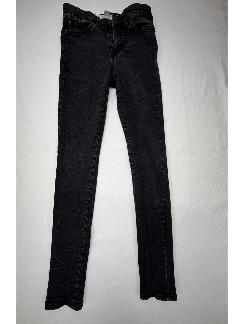 New Look Mens Super Skinny Jeans Stretch Zip Fly Slim Fit Low Rise Size 28 Black